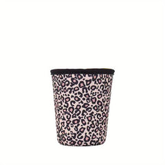 Neoprene Insulated Cup Sleeve Leopard Print
