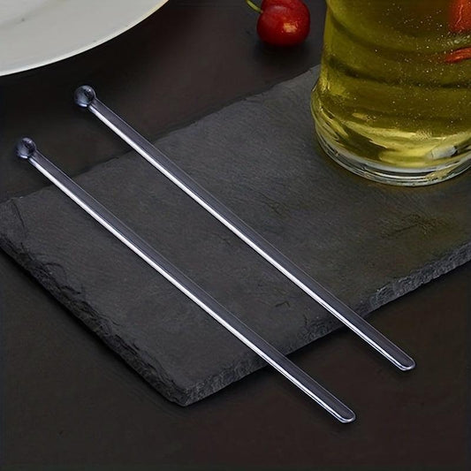 100pcs Disposable Acrylic Swizzle Sticks Cocktail Stirrers for Party Wedding