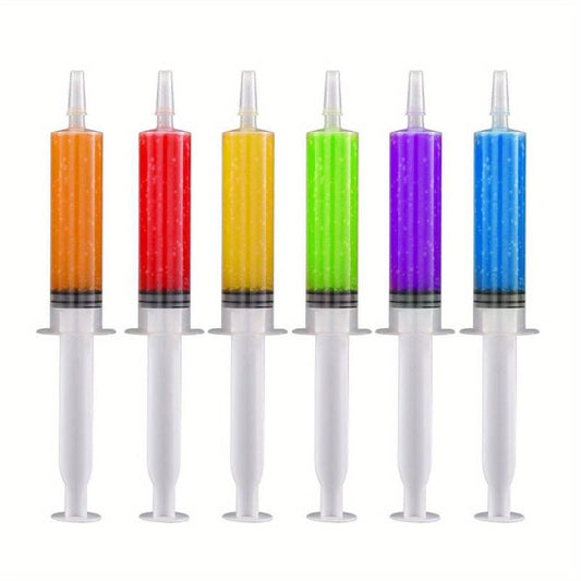 6pcs 60ML Party Jelly Syringe Large Spring BPA Washable Reusable Durable