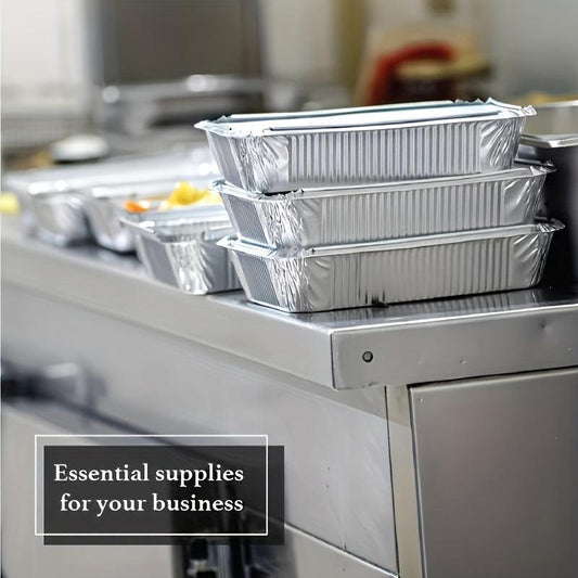 20pcs Aluminum Foil Pans Disposable Foil Food Containers 21 64oz Tin Foil Pans