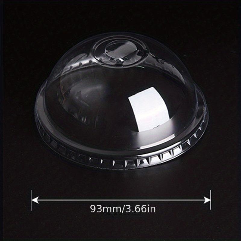 50pcs 270ml 9 Oz Disposable Plastic Cup With Lid - Wedding Party Christmas Cup