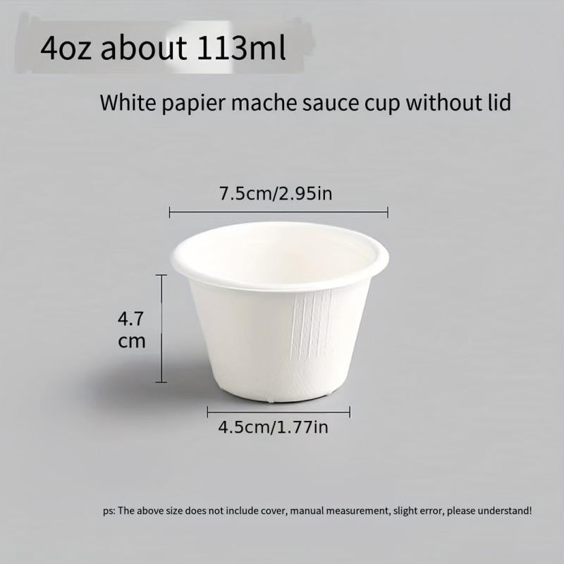 50pcs Condiment Cups With Lids 2 4 Oz Sauce Containers