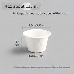 50pcs Condiment Cups With Lids 2 4 Oz Sauce Containers