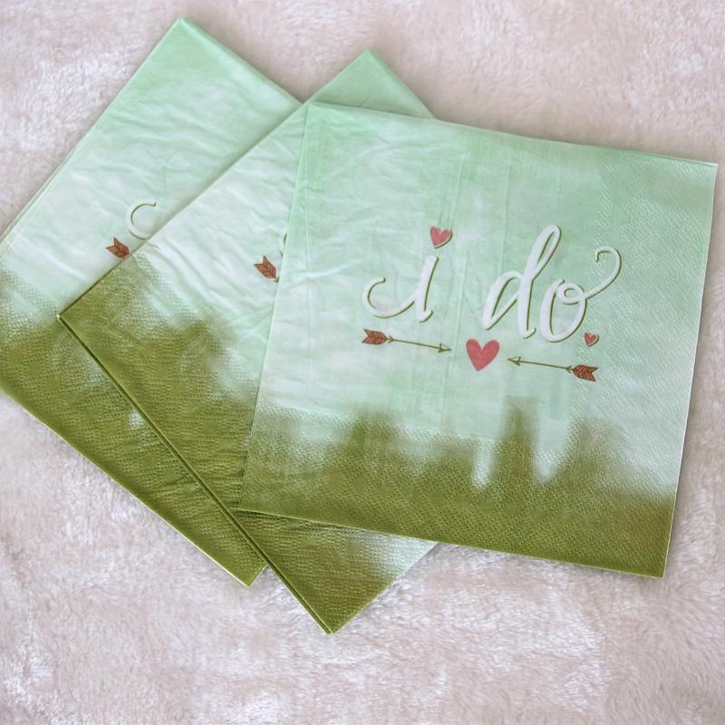 8pcs Green Disposable Paper Dinner Plate Birthday Party Family Gathering