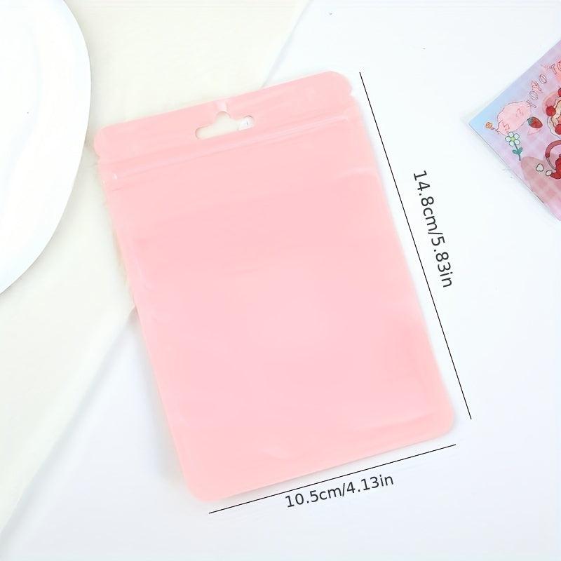 10pcs Macaron Ziplock Bag Seal Pocket for Jewelry and Makeup - Colorful Bone Bag