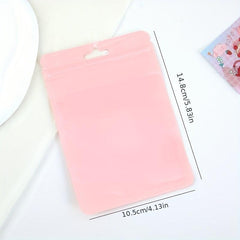 10pcs Macaron Ziplock Bag Seal Pocket for Jewelry and Makeup - Colorful Bone Bag