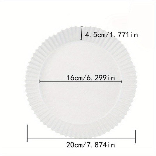 50 PCS Air Fryer Disposable Paper Liner for Baking Roasting