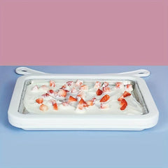 1pc Stainless Steel Ice Maker Machine for Home Small Unplugged