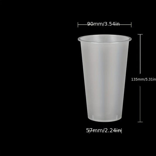 7Pcs 500ML Frosted Plastic Cups 16.9OZ For Chilled Beverages Party Use