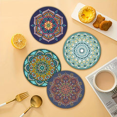 4pcs Boho Placemat Anti-Scalding Heat Insulation Mouse Keyboard Mat
