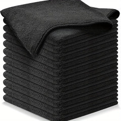 12pcs Microfiber Dish Cloths Absorbent Daily Cleaning Rags Scouring Pads