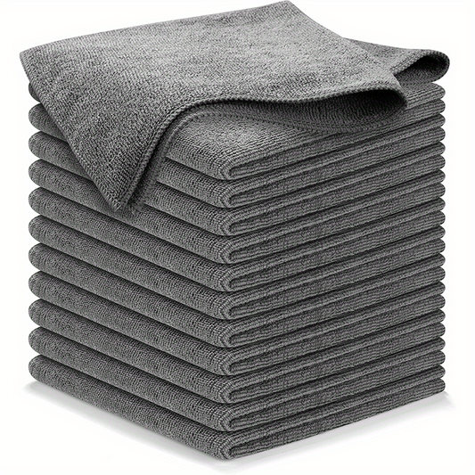 12pcs Microfiber Cleaning Cloth for Streak-Free Shine Car Washing