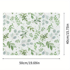 Monstera Leaf Plants Drying Mat Non Slip Absorbent Wear resistant