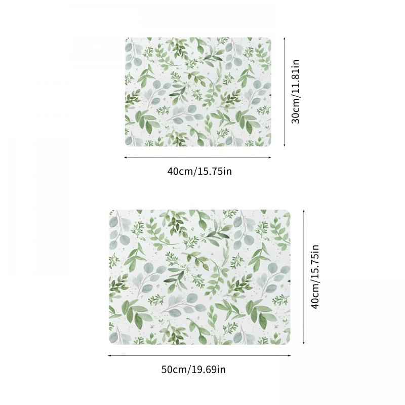 Monstera Leaf Plants Drying Mat Non Slip Absorbent Wear resistant