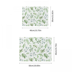 Monstera Leaf Plants Drying Mat Non Slip Absorbent Wear resistant