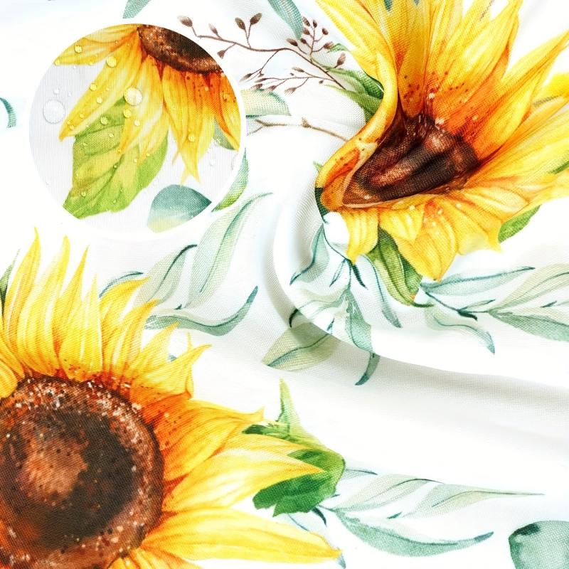 Rural Sunflower Pattern Tablecloth Washable Anti-slip Table Cover