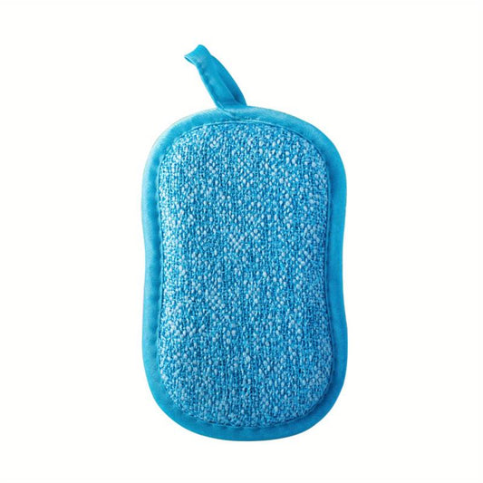 4pcs Oval Dish Cloth Purpose Scrub Sponges Microfiber Sponge