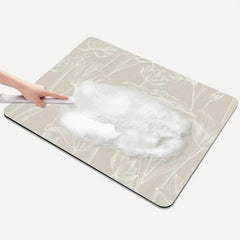 1pc Dish Drying Pad Kitchen Absorbent Mat Washstand Drain Mat Soft Diatom