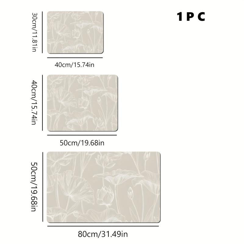 1pc Dish Drying Pad Kitchen Absorbent Mat Washstand Drain Mat Soft Diatom
