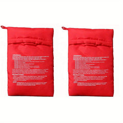 2pcs Reusable Microwave Potato Bags for Delicious Potatoes in Minutes