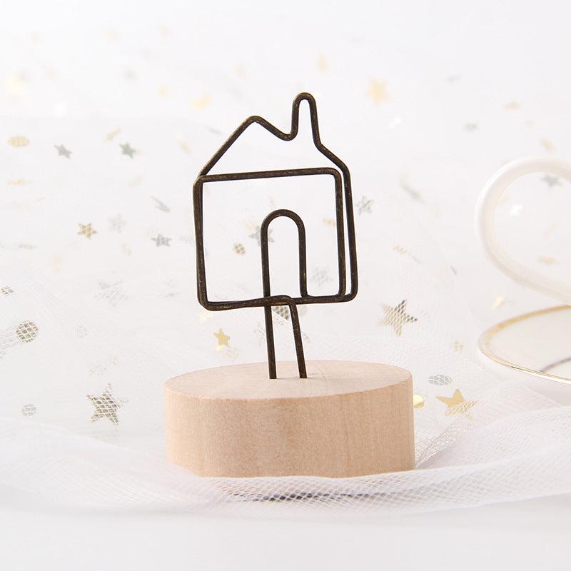 Wood Place Card Holders Table Number Holder Stand Wedding Party Supplies