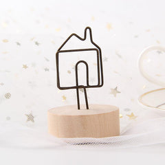 Wood Place Card Holders Table Number Holder Stand Wedding Party Supplies