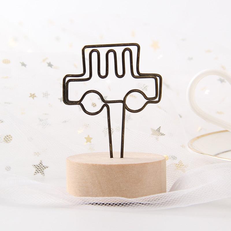 Wood Place Card Holders Table Number Holder Stand Wedding Party Supplies