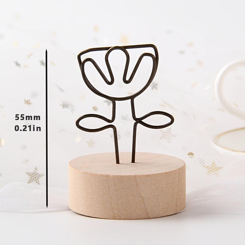 Wood Place Card Holders Table Number Holder Stand Wedding Party Supplies