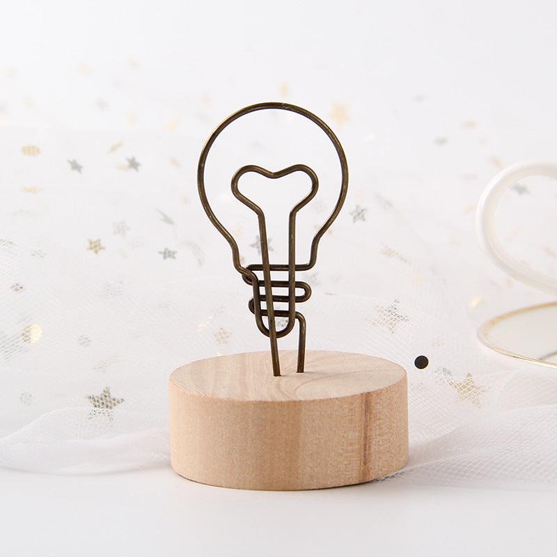 Wood Place Card Holders Table Number Holder Stand Wedding Party Supplies