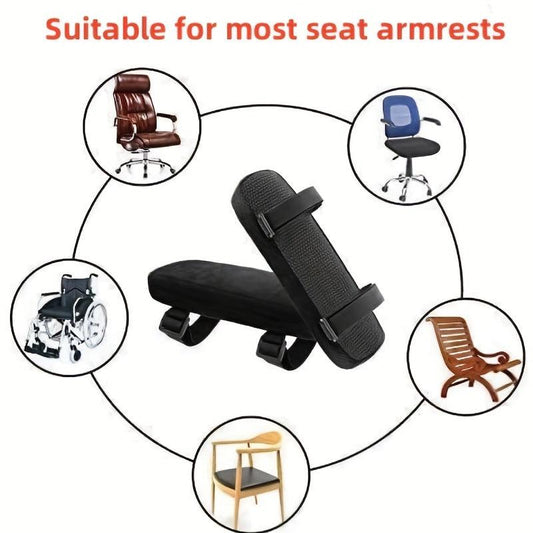 2pcs Thick Chair Armrest Pads Office Chair Arm Pads Comfort Arm Rest Pillow