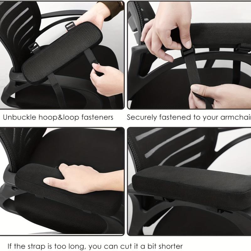 2pcs Thick Chair Armrest Pads Office Chair Arm Pads Comfort Arm Rest Pillow