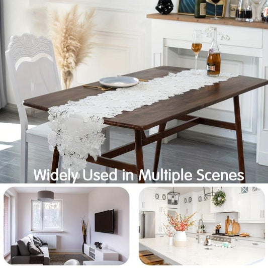 Lace Linen Table Runner Macrame Coffee Table Runners Wedding Banquet