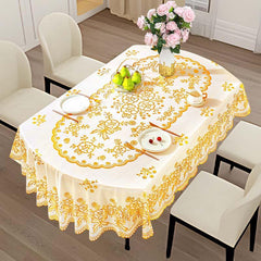European Style Bronzing Tablecloth Waterproof Table Cover