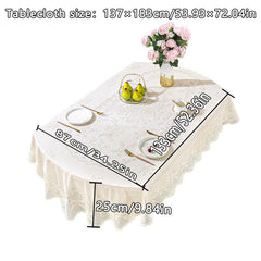 European Style Bronzing Tablecloth Waterproof Table Cover