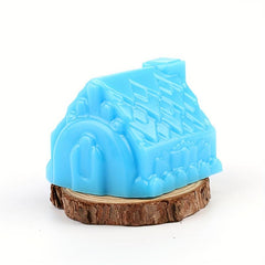 Christmas Silicone Cake Molds 6 Cavity Gingerbread House Baking Round