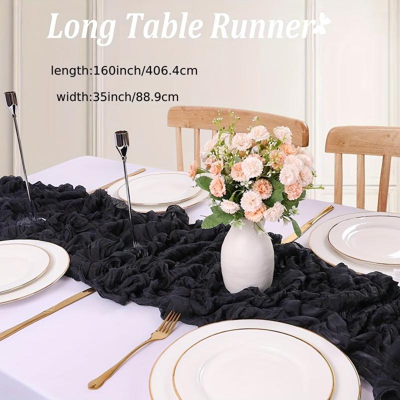 Polyester Table Runner for Bohemian Rural Dinner Decoration
