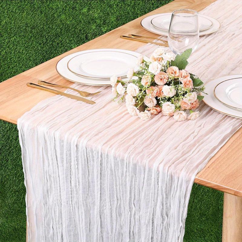 Polyester Table Runner for Bohemian Rural Dinner Decoration