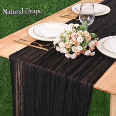 Polyester Table Runner for Bohemian Rural Dinner Decoration