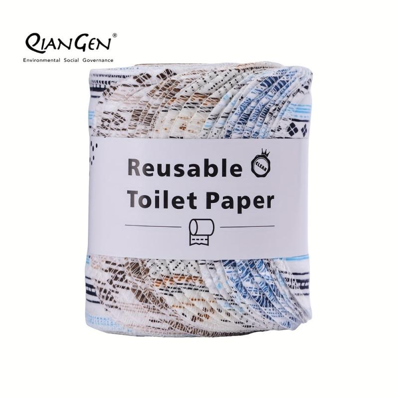 Washable Reusable Toilet Paper Cloth Towels Set