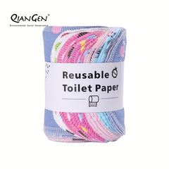 Washable Reusable Toilet Paper Cloth Towels Set