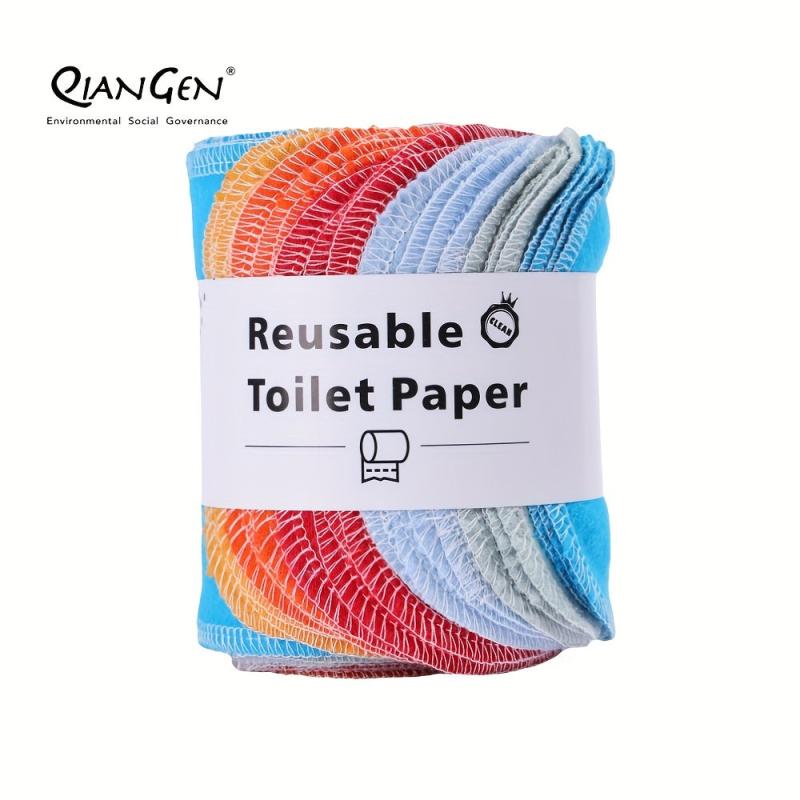Washable Reusable Toilet Paper Cloth Towels Set