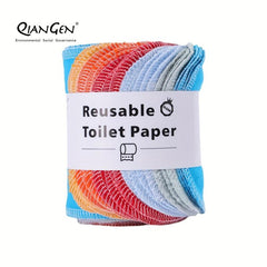 Washable Reusable Toilet Paper Cloth Towels Set