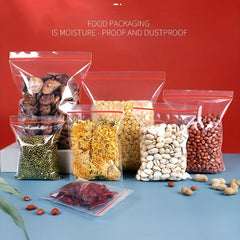 100pcs Ziplock Bags PE Gallon Food Storage Bags