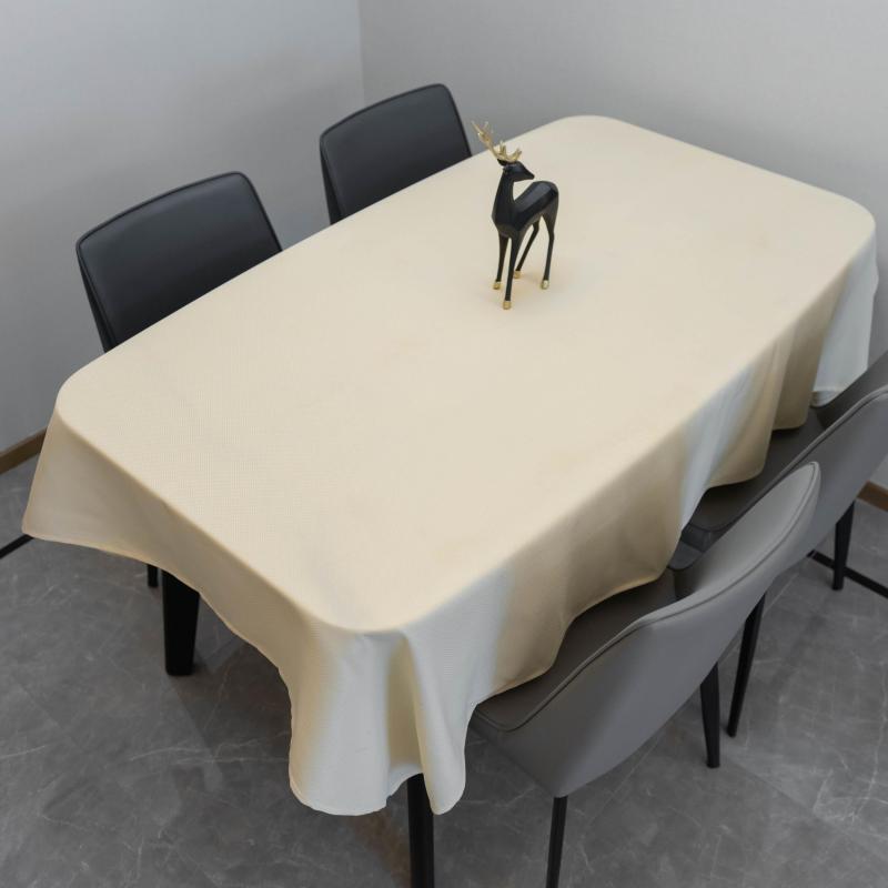 Beige Rectangle Tablecloth 152.4 x 304.8 cm