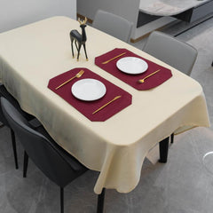 Beige Rectangle Tablecloth 152.4 x 304.8 cm