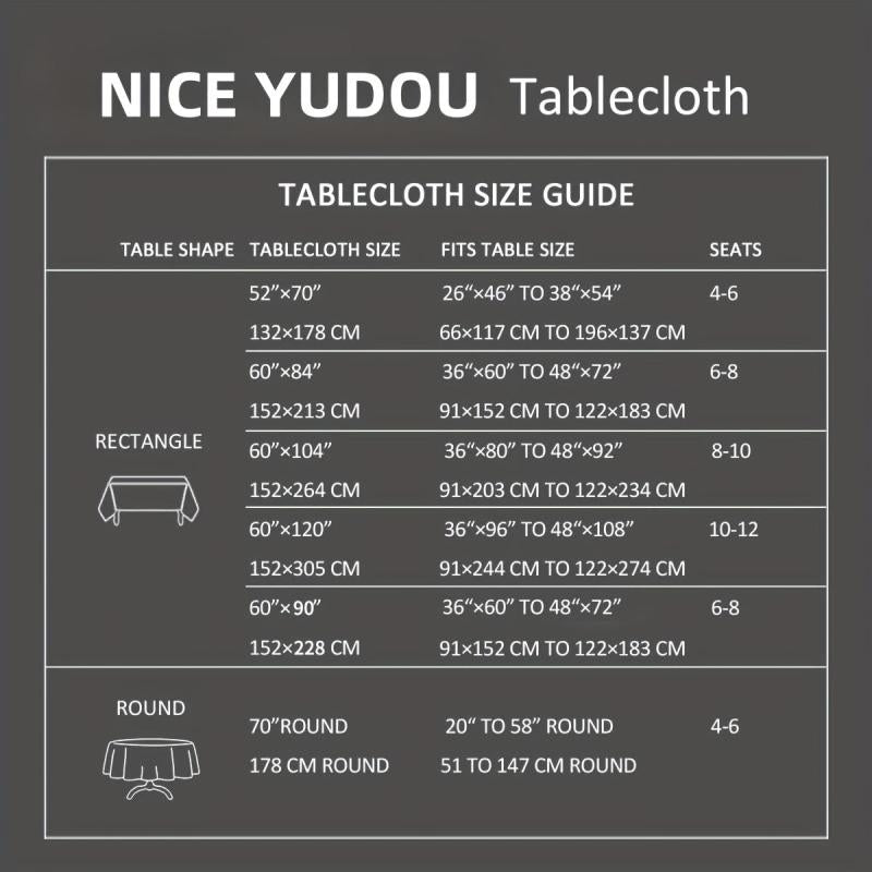 Beige Rectangle Tablecloth 152.4 x 304.8 cm