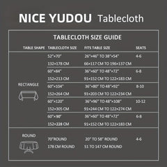 Beige Rectangle Tablecloth 152.4 x 304.8 cm