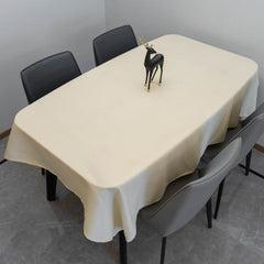 Beige Rectangle Tablecloth 152.4 x 304.8 cm