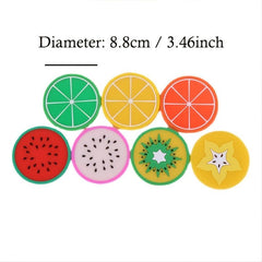 Silicone Fruit Coasters - Non Slip Heat Resistant Pads