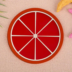 Silicone Fruit Coasters - Non Slip Heat Resistant Pads
